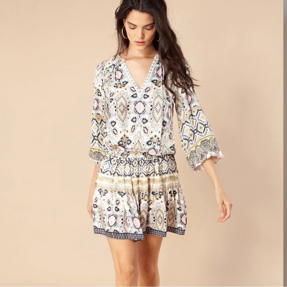 Hale Bob Oona Dress in Ivory (L) NWT